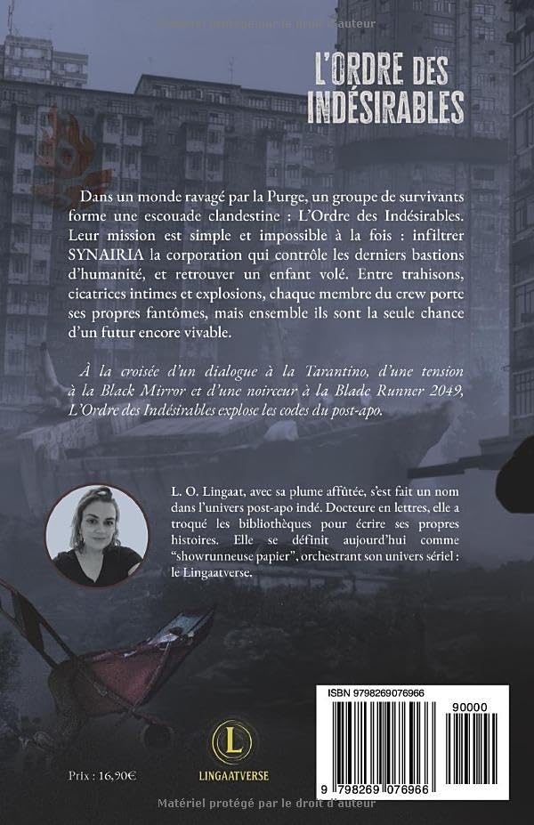 L.O. Lingaat autrice de romans post-apocalyptiques